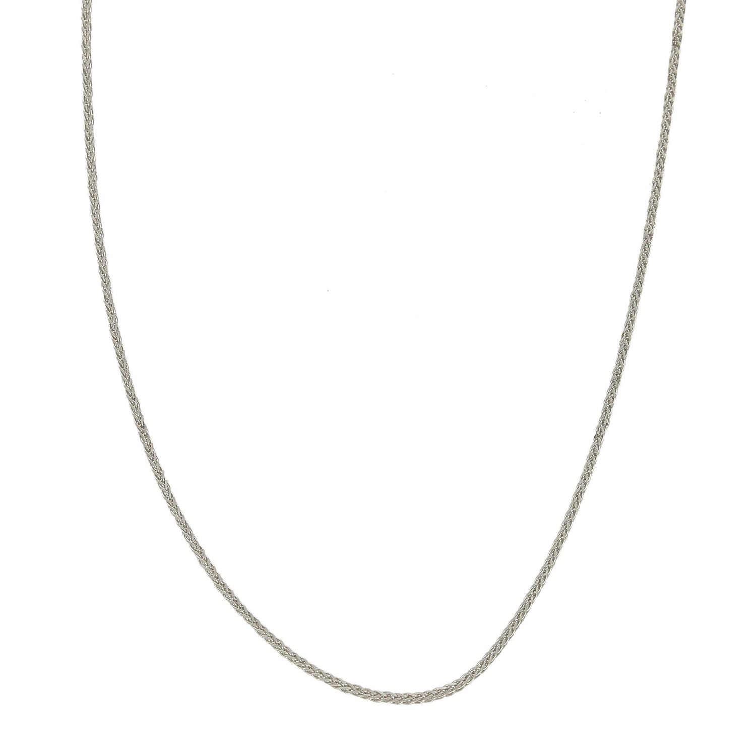 Złoty łańcuszek 585 Białe Złoto Lisi ogon 1 mm OUŁ000000-088B 585 1mm ✅ Złoty łańcuszek został wykonany z najwyższej jakości białego złota, próby 585.jpg